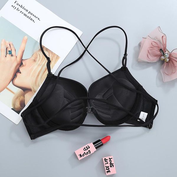 bras front button-up beauty back underwear girl black backless cross-striped bra thickened close-up small thin, Red;black
bras front button-up beauty back underwear girl black backless cross-striped bra thickened close-up small thin, Red;black