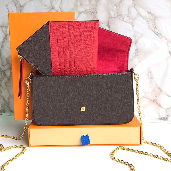 women leather clutch evening bags card holder purse original box 3 in 1 luxury design wallet fashion chain lady messenger shoulder bag 8 col
women leather clutch evening bags card holder purse original box 3 in 1 luxury design wallet fashion chain lady messenger shoulder bag 8 col