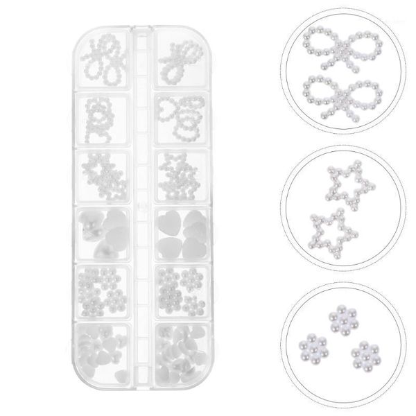 box of creative nail art pearls diy pearl manicure ornaments fake nails charms stickers & decals1, Black
box of creative nail art pearls diy pearl manicure ornaments fake nails charms stickers & decals1, Black