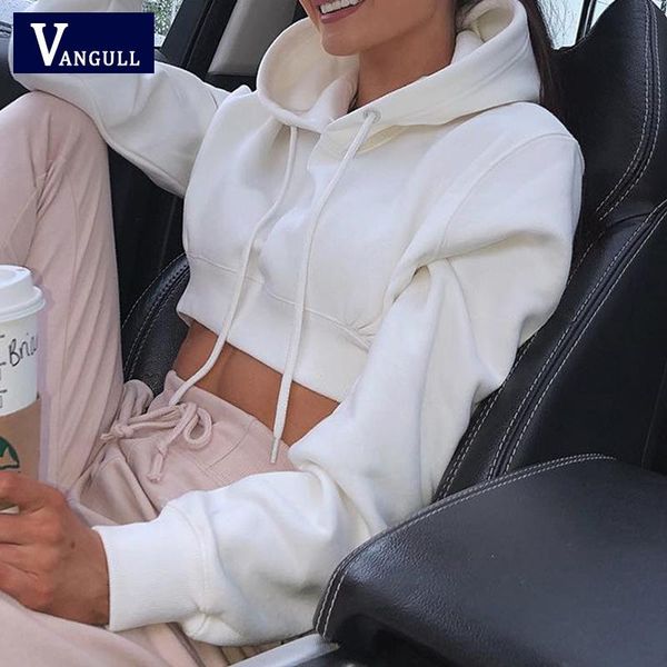 women's hoodies & sweatshirts vangull solid hooded crop women short sweatshirt long sleeve pullovers casual streetwear 2021 autumn fash, Black
women's hoodies & sweatshirts vangull solid hooded crop women short sweatshirt long sleeve pullovers casual streetwear 2021 autumn fash, Black