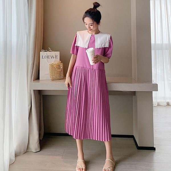 maternity dresses 478# dress summer cotton pleated short sleeves loose stylish pregnant women mom, White
maternity dresses 478# dress summer cotton pleated short sleeves loose stylish pregnant women mom, White