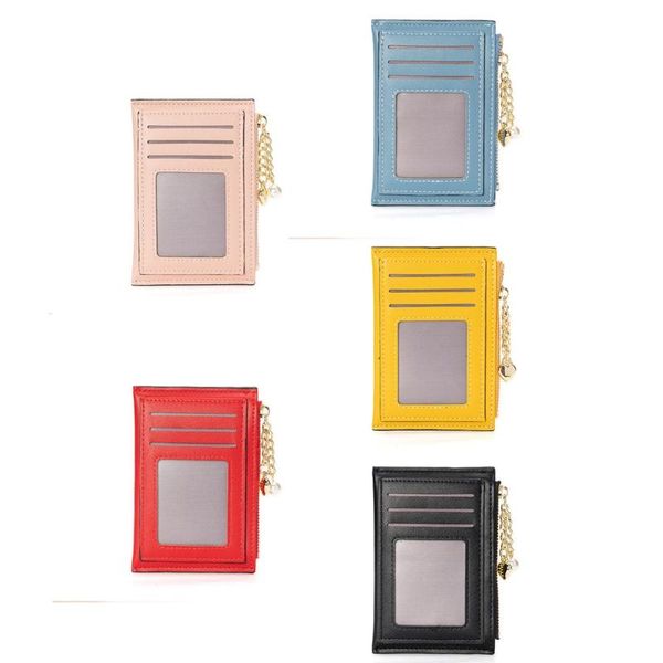 card holders l5ya women pu leather wallet zipper pocket holder lady mini purse handbag, Brown;gray
card holders l5ya women pu leather wallet zipper pocket holder lady mini purse handbag, Brown;gray