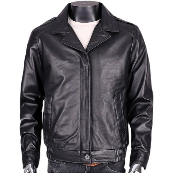 men's leather & faux 2021 black genuine jacket men smart casual style plus size 4xl real natural thin sheepskin spring slim fit short c
men's leather & faux 2021 black genuine jacket men smart casual style plus size 4xl real natural thin sheepskin spring slim fit short c