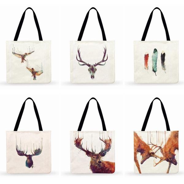shopping bags nordic art printed bag watercolor animal women casual tote shoulder ladies foldable reusable beach
shopping bags nordic art printed bag watercolor animal women casual tote shoulder ladies foldable reusable beach