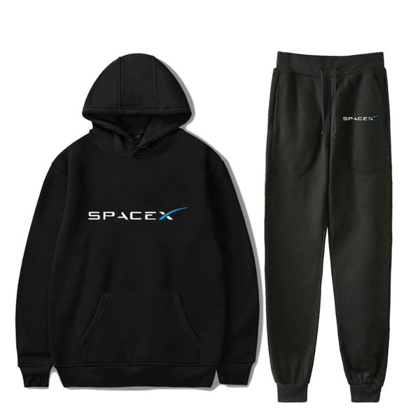 men's hoodies & sweatshirts spacex tracksuit two piece set women/men long sleeve hoodies+jogger pant harajuku casual hoodie streetwea, Black
men's hoodies & sweatshirts spacex tracksuit two piece set women/men long sleeve hoodies+jogger pant harajuku casual hoodie streetwea, Black