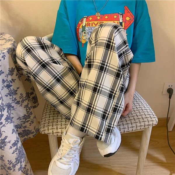 women's pants & capris harajuku plaid for women trousers elastic waist casual loose wide leg pockets japanese streetwear plus size, Black;white
women's pants & capris harajuku plaid for women trousers elastic waist casual loose wide leg pockets japanese streetwear plus size, Black;white