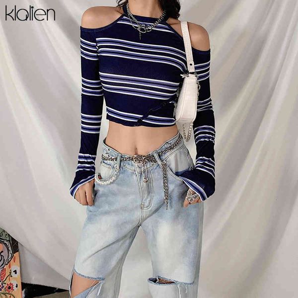 t shirt fashion striped female autumn long sleeve off shoulder office lady casual street slim t shirt women, White
t shirt fashion striped female autumn long sleeve off shoulder office lady casual street slim t shirt women, White
