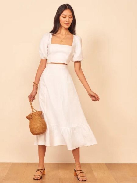 women's two piece pants women clothes set dress up and down two-piece solid color square neck short sleeve clothing, White
women's two piece pants women clothes set dress up and down two-piece solid color square neck short sleeve clothing, White