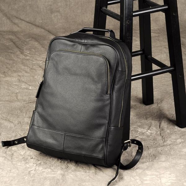 backpack ru cow genuine leather men backpacks fashion real natural student boy large computer lapbag 2107
backpack ru cow genuine leather men backpacks fashion real natural student boy large computer lapbag 2107