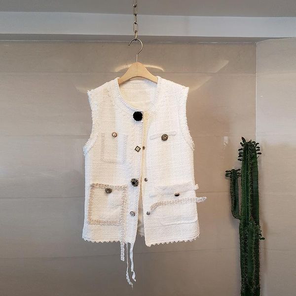women's vests french temperament vest blouse design niche coat women spring and autumn, Black;white
women's vests french temperament vest blouse design niche coat women spring and autumn, Black;white
