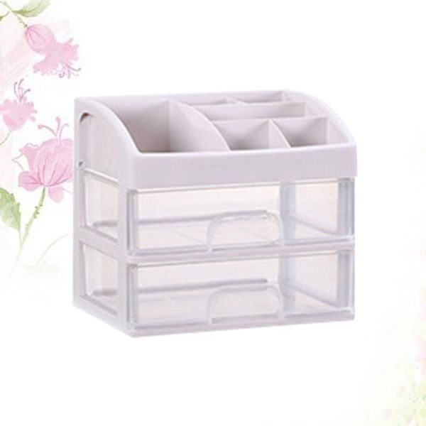 plastic cosmetic 2 layer drawer organizer makeup container desksundry storage case boxes & bins
plastic cosmetic 2 layer drawer organizer makeup container desksundry storage case boxes & bins