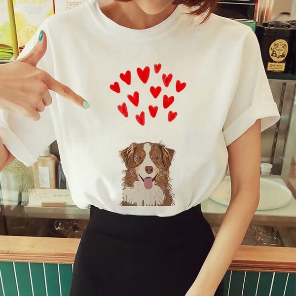 cute puppy print summer womens t shirts vogue aesthetics tee women casual beautiful femme, White
cute puppy print summer womens t shirts vogue aesthetics tee women casual beautiful femme, White