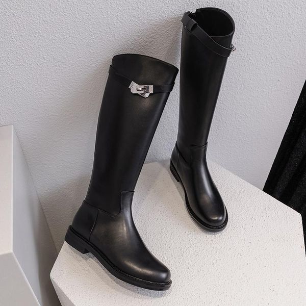 boots back zipper women genuine leather knee high fashion party night club shoes woman winter warm long buckle, Black
boots back zipper women genuine leather knee high fashion party night club shoes woman winter warm long buckle, Black
