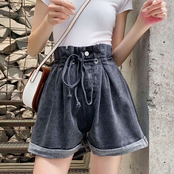 women's jeans summer ins bandage flanging a-line denim shorts slim versatile 2021 high waist student pants 28qn, Blue
women's jeans summer ins bandage flanging a-line denim shorts slim versatile 2021 high waist student pants 28qn, Blue