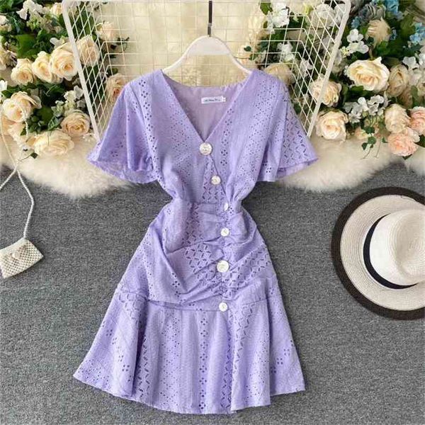 purple dress female clothing women v-neck breasted slim short sleeve elegant vestidos m012 210527, Black;gray
purple dress female clothing women v-neck breasted slim short sleeve elegant vestidos m012 210527, Black;gray