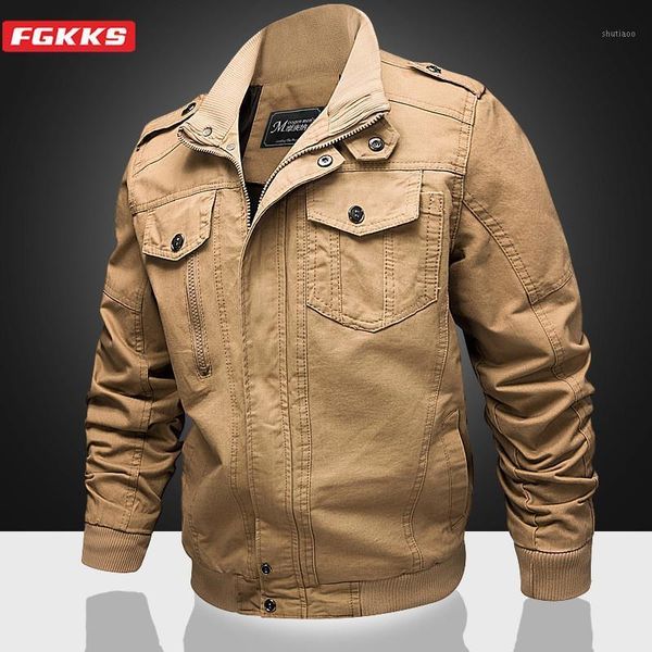 men's jackets fgkks brand men stand jacket autumn solid color casual military style washed fashion male, Black;brown
men's jackets fgkks brand men stand jacket autumn solid color casual military style washed fashion male, Black;brown