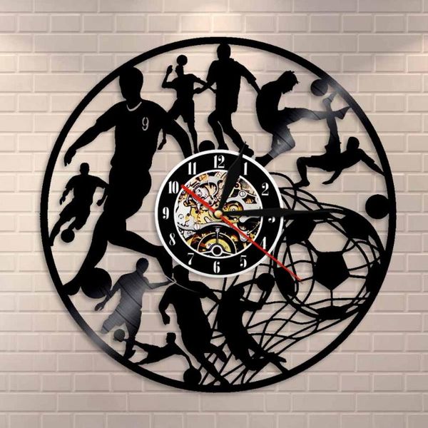 soccer wall clock football players kick ball net goal futball field team sport school college kids game record clocks
soccer wall clock football players kick ball net goal futball field team sport school college kids game record clocks