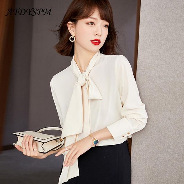 women's blouses & shirts brand fashion women long sleeve chiffon elegant bow lace up female pullover vintage office ol womens, White
women's blouses & shirts brand fashion women long sleeve chiffon elegant bow lace up female pullover vintage office ol womens, White