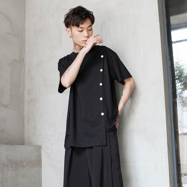 men's t-shirts large designer dark wind short sleeve t-shirt men and women's same couple irregular loose round neck base shirt sum, White;black
men's t-shirts large designer dark wind short sleeve t-shirt men and women's same couple irregular loose round neck base shirt sum, White;black