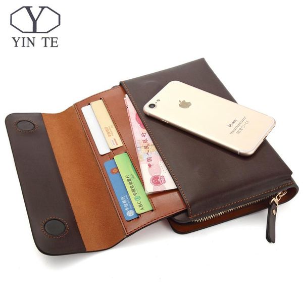 wallets yinte men clutch long zipper male wallet leather purses handy bag portfolio c10341 brown, Red;black
wallets yinte men clutch long zipper male wallet leather purses handy bag portfolio c10341 brown, Red;black