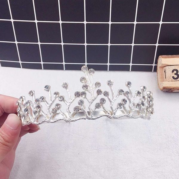 new alloy diamond crown children's performance hair band bridal headdress hair style, Silver
new alloy diamond crown children's performance hair band bridal headdress hair style, Silver