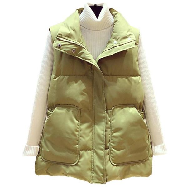 women's vests 2021 autumn winter women warm thicken short waistcoat black ladies vest female loose sleeveless down cotton coat hk381, Black;white
women's vests 2021 autumn winter women warm thicken short waistcoat black ladies vest female loose sleeveless down cotton coat hk381, Black;white