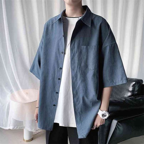 privathinker men's solid color shirts fashion woman short sleeve shirt casual oversize male clothing 210809, White;black
privathinker men's solid color shirts fashion woman short sleeve shirt casual oversize male clothing 210809, White;black