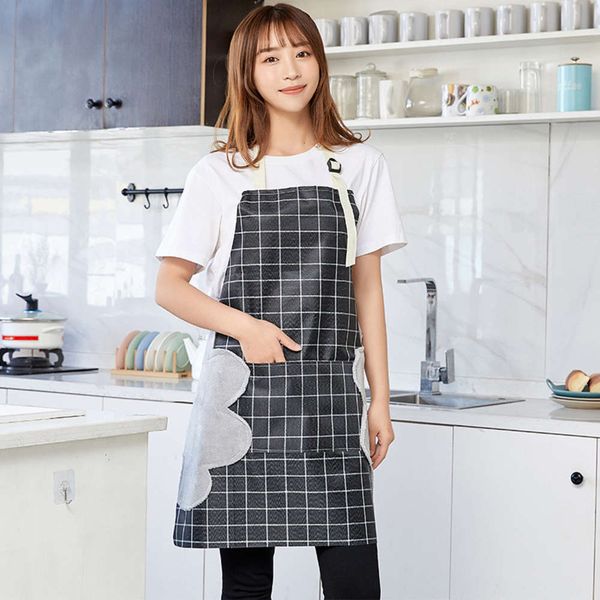 kitchen cooking waterproof apron household love hand wipe with rag summer fouling
kitchen cooking waterproof apron household love hand wipe with rag summer fouling