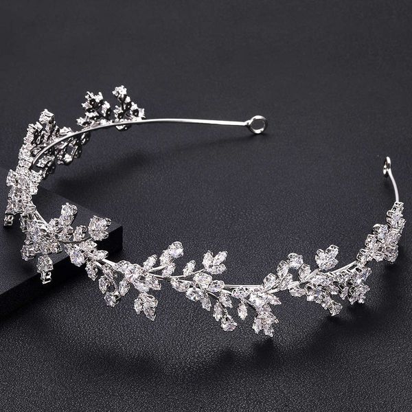 jankelly fashion ladies wedding band headpieces with cube zircon wholesale bridal hair accessories headdress bridal hair tiaras, Silver
jankelly fashion ladies wedding band headpieces with cube zircon wholesale bridal hair accessories headdress bridal hair tiaras, Silver