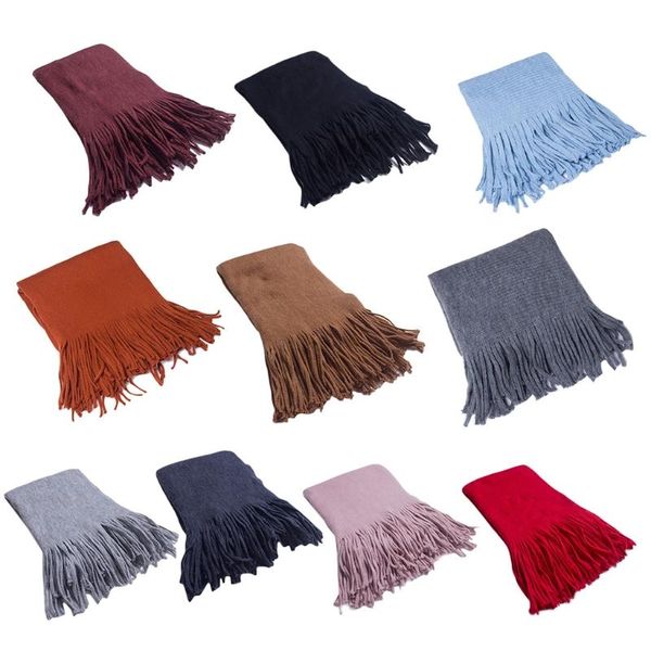 winter thick warm long scarf faux wool solid color tassels oversized shawl wrap 83xf scarves, Blue;gray
winter thick warm long scarf faux wool solid color tassels oversized shawl wrap 83xf scarves, Blue;gray