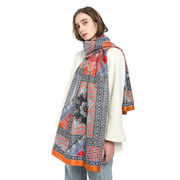 scarves european and american fashion twill printed scarf cashew nut splicing multicolor versatile medium long satin shawl, Blue;gray
scarves european and american fashion twill printed scarf cashew nut splicing multicolor versatile medium long satin shawl, Blue;gray