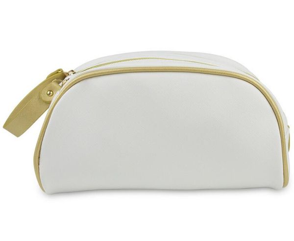 high-quality women leather clutch wallet cosmetic bag zipper wash handbag mesh beach bags