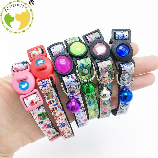 bonzerpet pet cat puppy collars adjustable necklace crystal collar with bells for small little baby dogs 18-30cm & leads
bonzerpet pet cat puppy collars adjustable necklace crystal collar with bells for small little baby dogs 18-30cm & leads