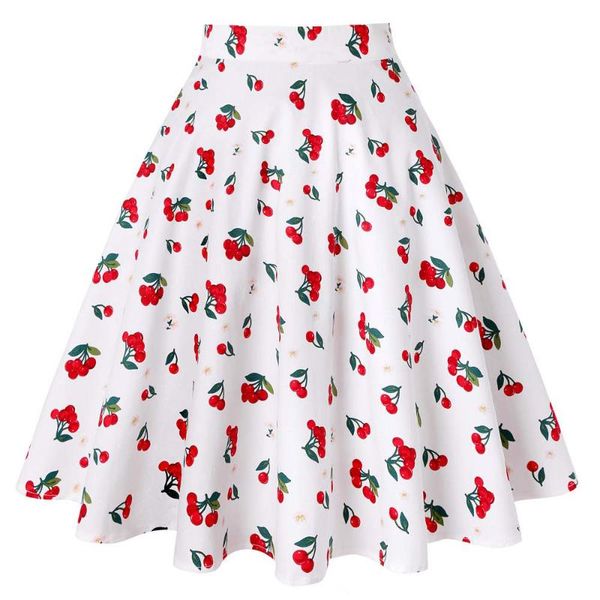 skirts cherry floral print skirt vd0020 summer casual 2021 women's fashion jupe cotton vintage high waist 50s, Black
skirts cherry floral print skirt vd0020 summer casual 2021 women's fashion jupe cotton vintage high waist 50s, Black