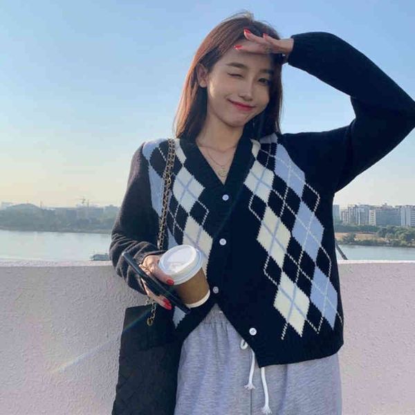 women's knits & tees new female autumn elegant winter cardigan plaid sweater fashion split vintage lady short nxik, White
women's knits & tees new female autumn elegant winter cardigan plaid sweater fashion split vintage lady short nxik, White