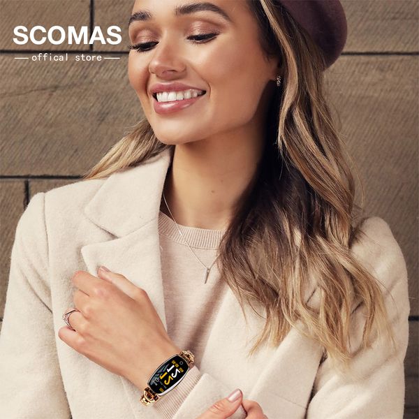 scomas fashion women smart watch 0.96 oled heart rate blood pressure monitor pedometer fitness tracker waterproof smartwatch, Slivery;brown
scomas fashion women smart watch 0.96 oled heart rate blood pressure monitor pedometer fitness tracker waterproof smartwatch, Slivery;brown