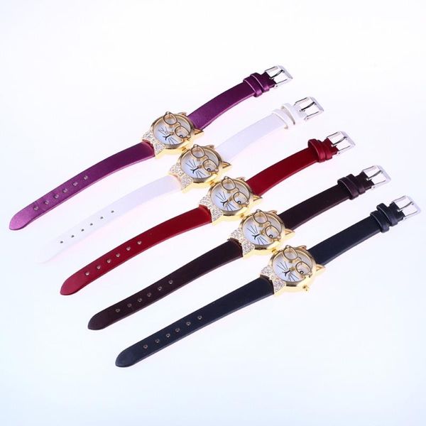 wristwatches fashion cute glasses cat women analog quartz dial wrist watch bracelet case kadin kol saati zegarki damskie clock, Slivery;brown
wristwatches fashion cute glasses cat women analog quartz dial wrist watch bracelet case kadin kol saati zegarki damskie clock, Slivery;brown