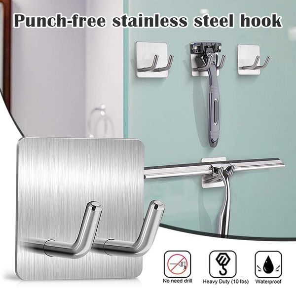 hooks & rails premium adhesive heavy duty stainless steel dual spikes wall holder strong stick-on towel kitchen bathroom
hooks & rails premium adhesive heavy duty stainless steel dual spikes wall holder strong stick-on towel kitchen bathroom