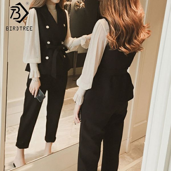girls two piece set double breasted belted jacket blazer spring autumn ladies formal suit s0d308n 210416, White
girls two piece set double breasted belted jacket blazer spring autumn ladies formal suit s0d308n 210416, White