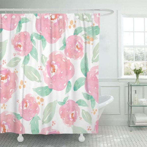 shower curtains pink floral watercolor flower pattern watercolour green mint chic curtain waterproof fabric 72 x 78 inches set with hooks
shower curtains pink floral watercolor flower pattern watercolour green mint chic curtain waterproof fabric 72 x 78 inches set with hooks
