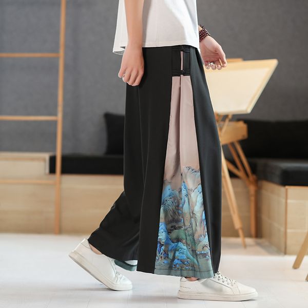 plus size m-5xl mens loose fit casual lightweight elastic waist summer pants japanese streetwear baggy wide leg pants xxxxxl, Black
plus size m-5xl mens loose fit casual lightweight elastic waist summer pants japanese streetwear baggy wide leg pants xxxxxl, Black