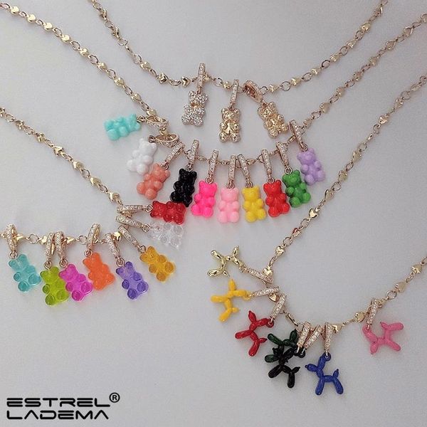 chains korean colorful zircon gummy bear heart chain necklace for women cute balloon dog cartoon animal choker necklaces y2k jewelry, Silver
chains korean colorful zircon gummy bear heart chain necklace for women cute balloon dog cartoon animal choker necklaces y2k jewelry, Silver