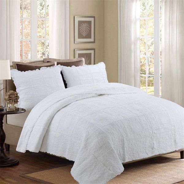 mi fa la cotton quilt bedspread set 3pcs white bed cover pillow shams rose flower quilted blanket sheet patchwork coverlet comforters & sets
mi fa la cotton quilt bedspread set 3pcs white bed cover pillow shams rose flower quilted blanket sheet patchwork coverlet comforters & sets