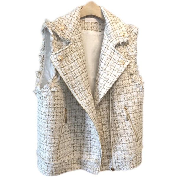 women's vests autumn 2021lapel tassel tweed motorcycle jacket women zipper loose casual v-neck black vest manteau femme hiver k9712, Black;white
women's vests autumn 2021lapel tassel tweed motorcycle jacket women zipper loose casual v-neck black vest manteau femme hiver k9712, Black;white