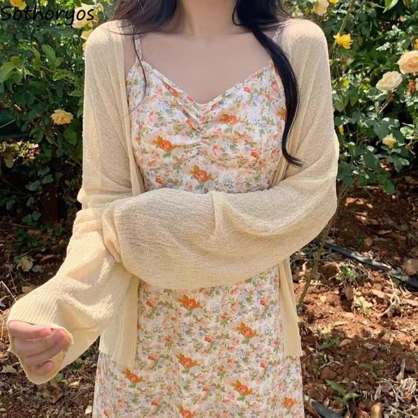 women's knits & tees women solid cardigans lantern sleeve gentle loose casual elegant all-match retro teens knitted chic streetwear sun, White
women's knits & tees women solid cardigans lantern sleeve gentle loose casual elegant all-match retro teens knitted chic streetwear sun, White