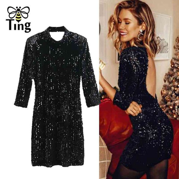 za women clothes luxury sequines over mini bodycon party night club dresses open back backless sheath short dress z 210513, Black;gray
za women clothes luxury sequines over mini bodycon party night club dresses open back backless sheath short dress z 210513, Black;gray