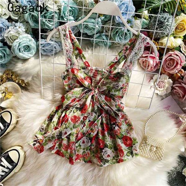 women chiffon & club tank summer v neck floral bow short sweet slim wild korean fashion crops 210531, White
women chiffon & club tank summer v neck floral bow short sweet slim wild korean fashion crops 210531, White