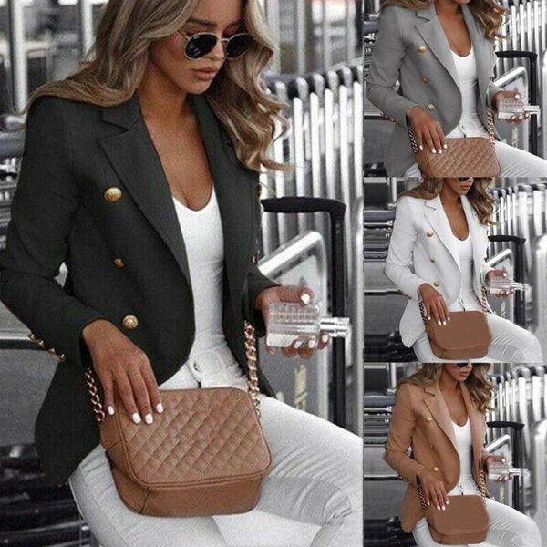 plus size s-4xl women long sleeve slim fit jacket coat single-breasted ladies formal business solid casual1, Black;brown
plus size s-4xl women long sleeve slim fit jacket coat single-breasted ladies formal business solid casual1, Black;brown