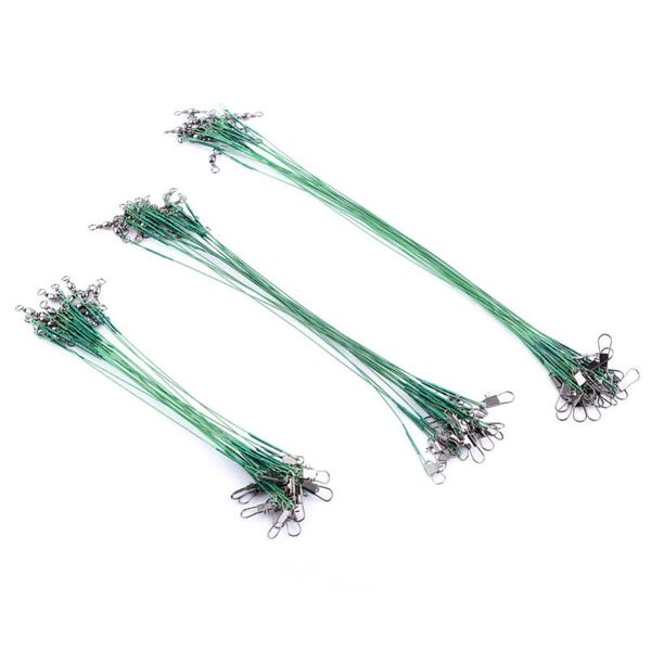 braid line 60 pcs 15/20/25cm anti bite steel fishing wire leader with swivel accessory lead core leash
braid line 60 pcs 15/20/25cm anti bite steel fishing wire leader with swivel accessory lead core leash