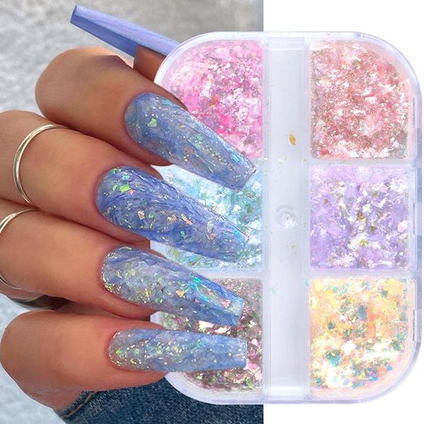 nail art kits 6grids opal flakes holographic pink purple iridescent sequins decoration uv gel sparkly glitter chunky paillettes
nail art kits 6grids opal flakes holographic pink purple iridescent sequins decoration uv gel sparkly glitter chunky paillettes